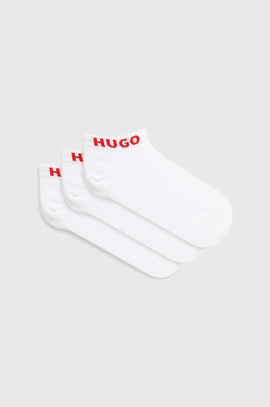 Шкарпетки HUGO 3-pack короткі шкарпетки білий 50483111