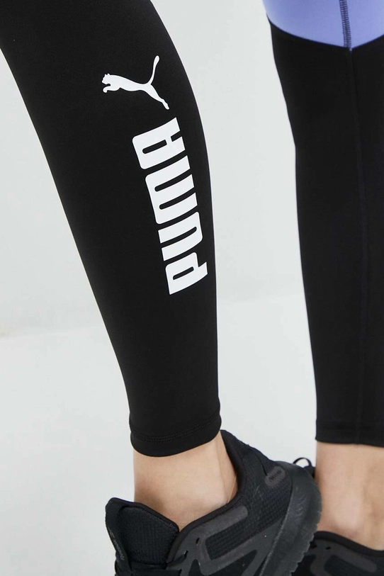 Puma legginsy treningowe Favorite Logo czarny 522419