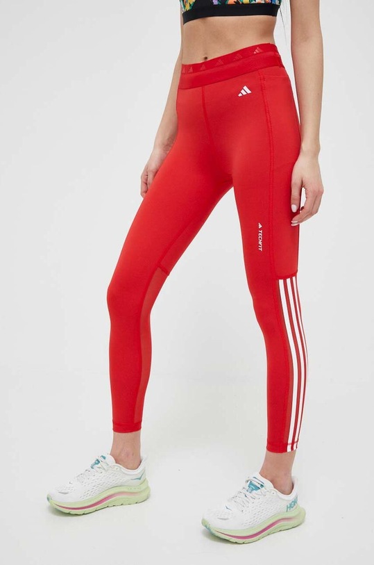 adidas Performance legginsy treningowe Glam HR2944 czerwony SS23