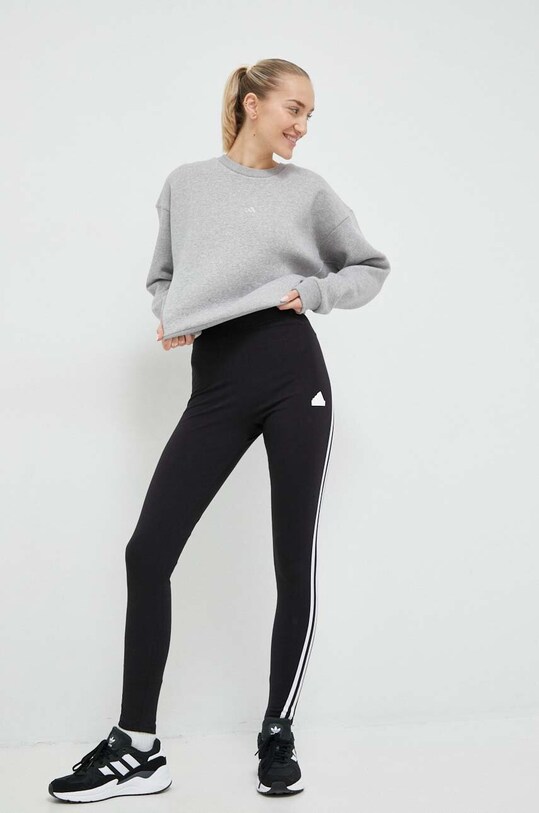 Legíny adidas s elastanom čierna HT4713