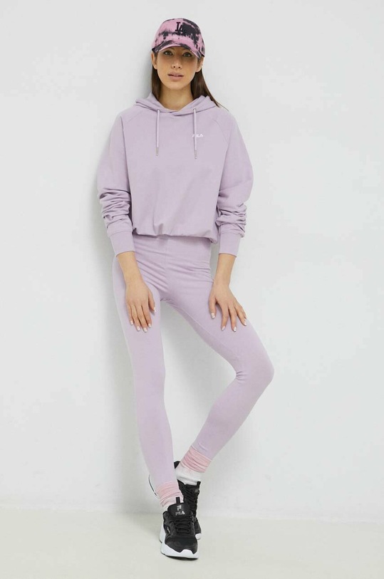 Fila legginsy Benndorf FAW0456 fioletowy SS24
