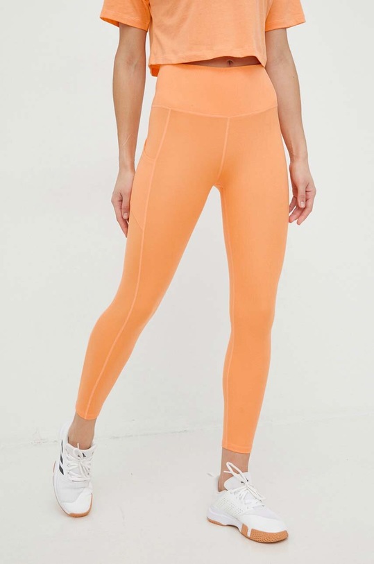 Roxy legginsy treningowe Heart Into It Heart Into It z elastanem pomarańczowy ERJNP03488