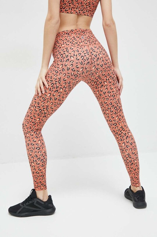 Billabong legginsy treningowe Adventure wzorzyste czerwony ABJPT00105