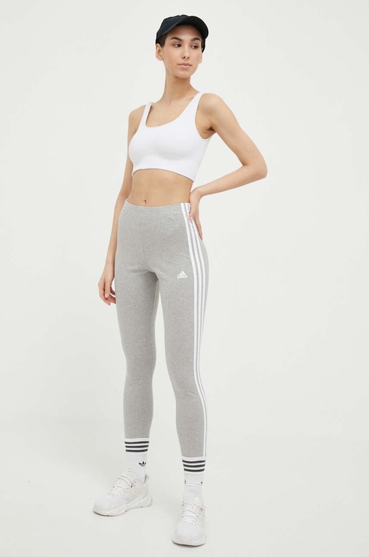 Legíny adidas IC7152 šedá SS23