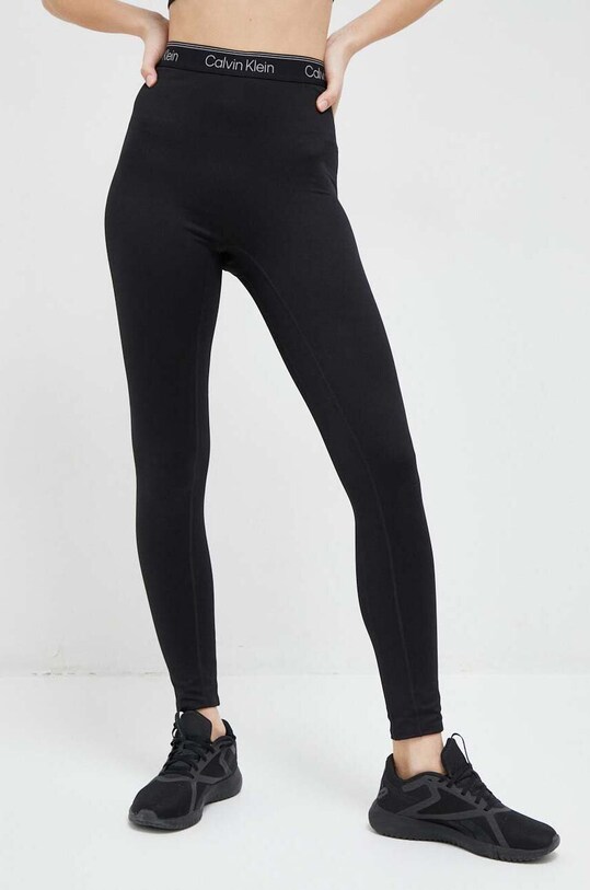 Κολάν προπόνησης Calvin Klein Performance CK Athletic με ελαστάν μαύρο 00GWS3L605