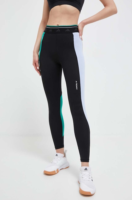 Tréninkové legíny adidas Performance Techfit Colorblock pletenina černá HS3327