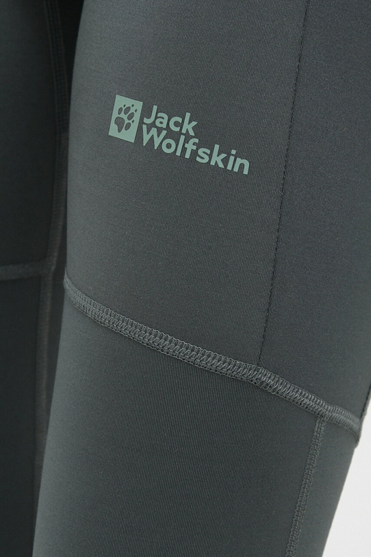 Jack Wolfskin legginsy sportowe Berntal Tights zielony 1508181