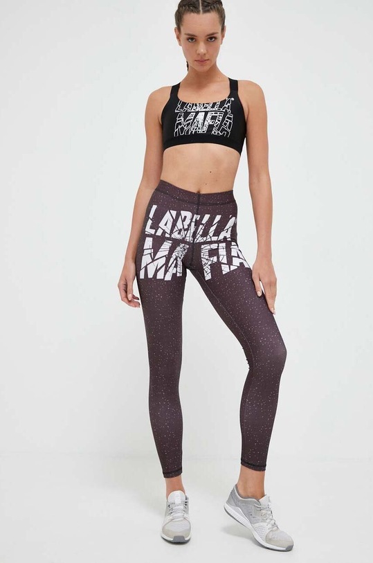 LaBellaMafia legginsy treningowe Hardcore Ladies wzorzyste czarny LB.26860