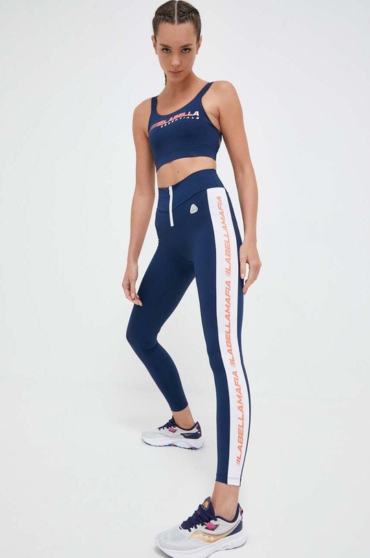 LaBellaMafia legginsy treningowe Essentials wzorzyste niebieski LB.26986