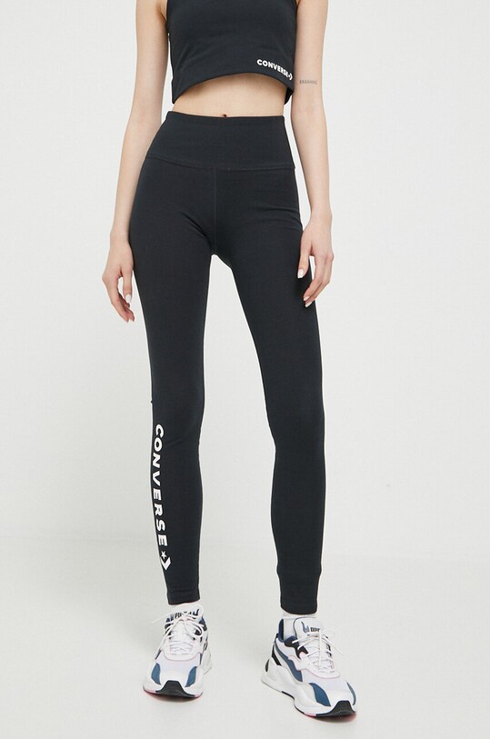Converse legginsy z elastanem czarny 10024544.A01