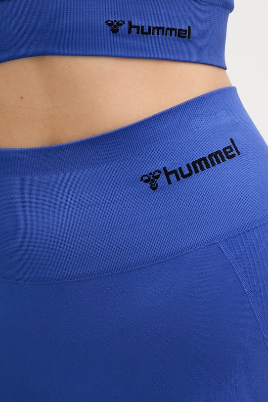 Hummel спортивные леггинсы женские hmlTIF SEAMLESS HIGH WAIST TIGHTS голубой 210492