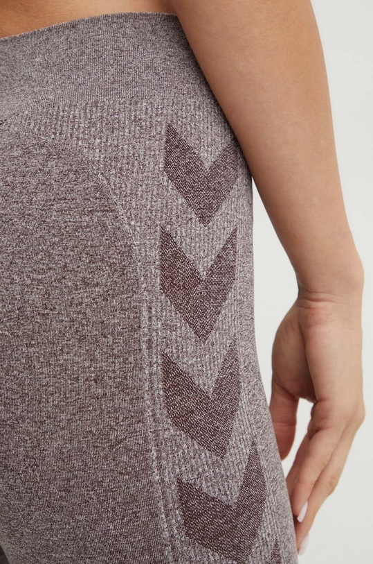 Hummel legginsy do jogi brązowy 210496