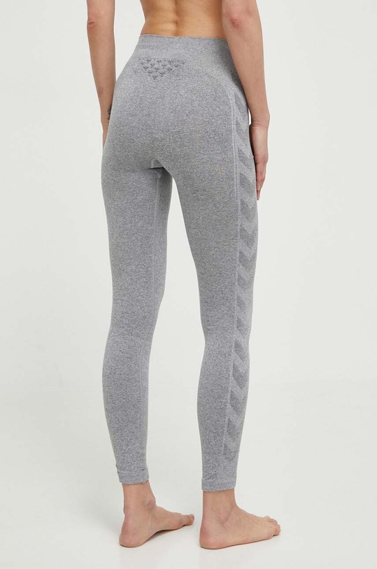 Odzież Hummel legginsy do jogi hmlCI SEAMLESS MID WAIST TIGHTS 210496 szary