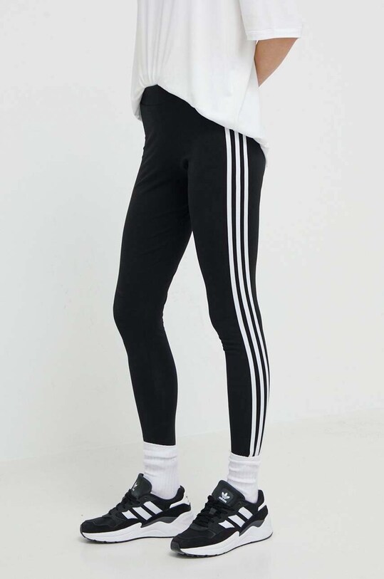 Леггинсы adidas Originals 3 Stripes Tigh аппликация чёрный IB7383