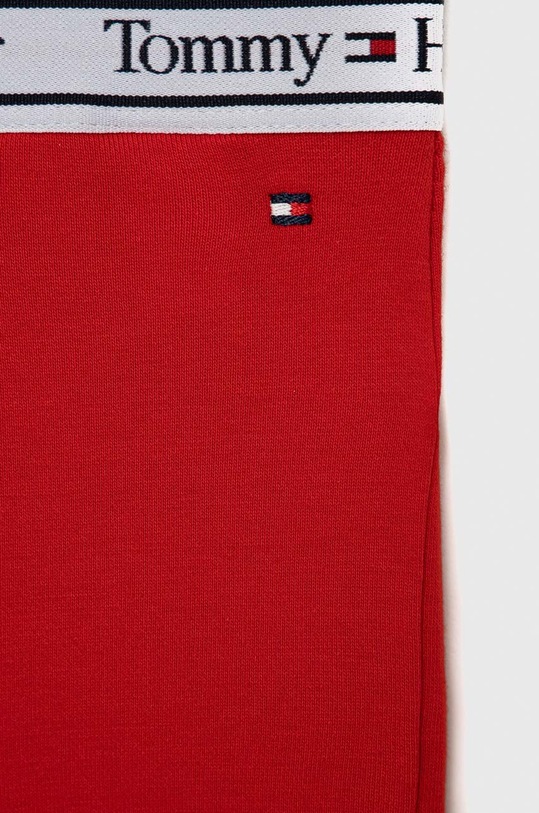 Dziewczynka Tommy Hilfiger legginsy dziecięce KG0KG07065.PPYX czerwony