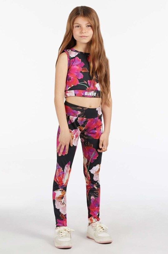 Dětské legíny Guess s elastanem vícebarevná J3RB10.MC03W.PPYX
