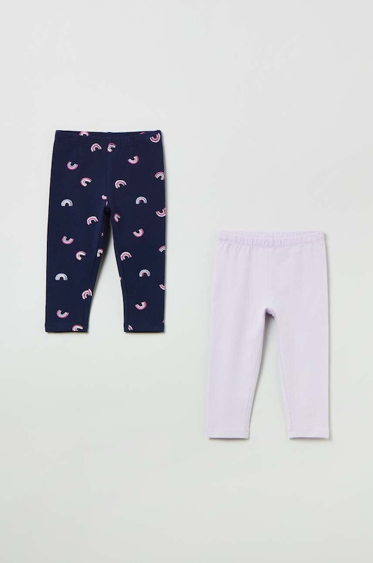 OVS legginsy dziecięce wzorzyste fioletowy 1698440.Girl.9.36months