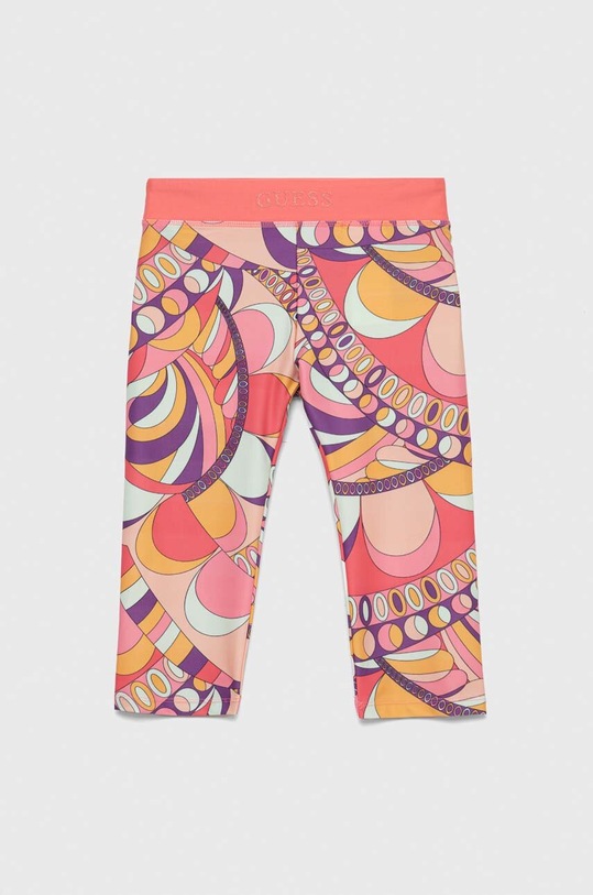 Guess legginsy dziecięce wzorzyste pomarańczowy J3GB01.MC01P.PPYX