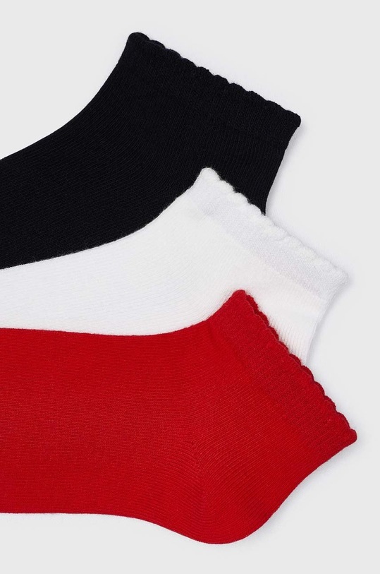 Mayoral skarpetki dziecięce 3-pack 10470.6D.SKARPETKI czerwony SS23