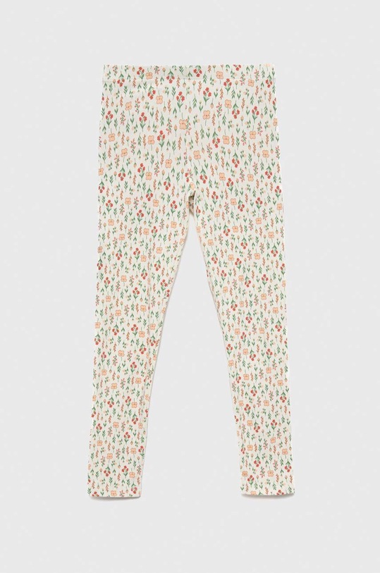 United Colors of Benetton legginsy dziecięce wzorzyste beżowy 33KCCF02W.G.SEASONAL