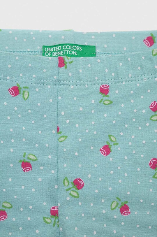 Dziewczynka United Colors of Benetton legginsy dziecięce 33KCCF02W.G.SEASONAL turkusowy