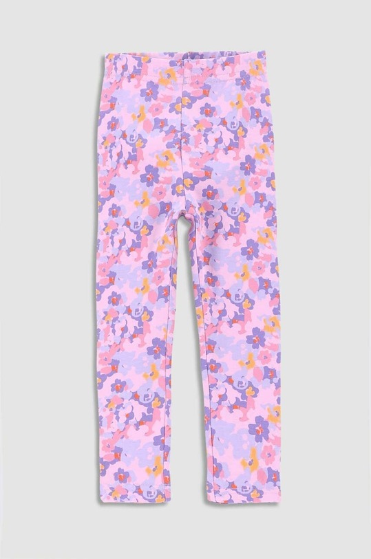 Coccodrillo legginsy niemowlęce wzorzyste różowy WC3122102RPN