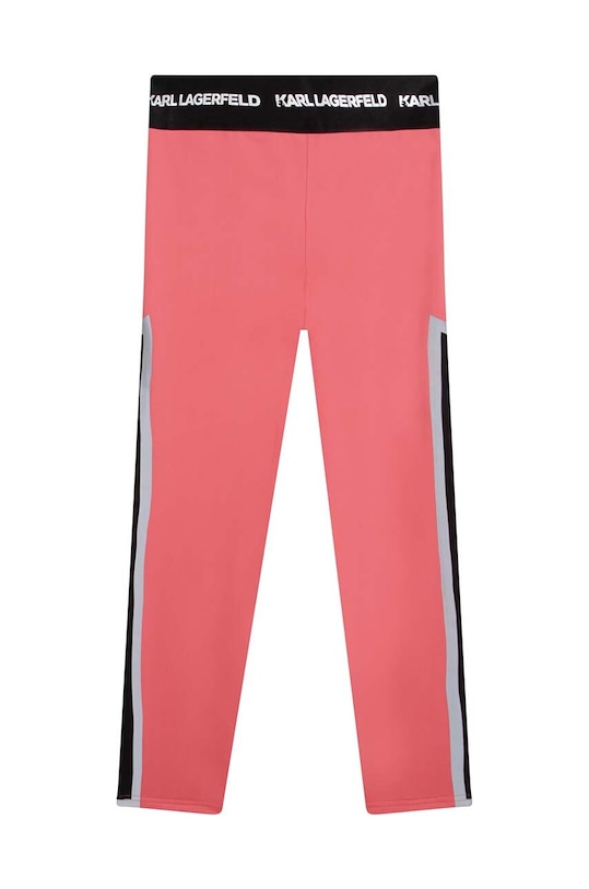 Karl Lagerfeld legginsy dziecięce z elastanem różowy Z14202.104.108