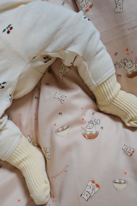 Дитячі бавовняні легінси Konges Sløjd LEGGINS GOTS рожевий KS3557