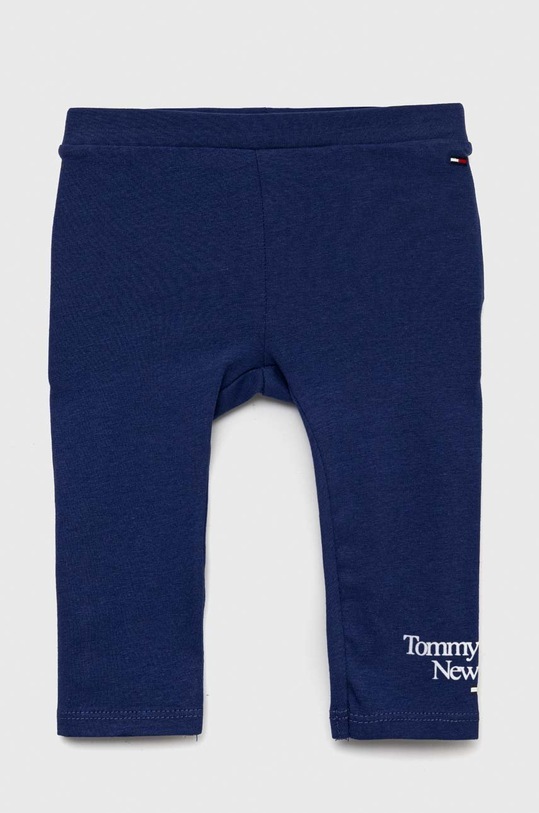 Tommy Hilfiger legginsy niemowlęce z elastanem granatowy KN0KN01562.PPYX