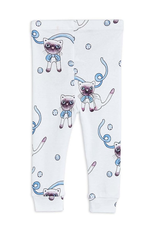 Detské bavlnené nohavičky Mini Rodini 1100005050 biela SS23