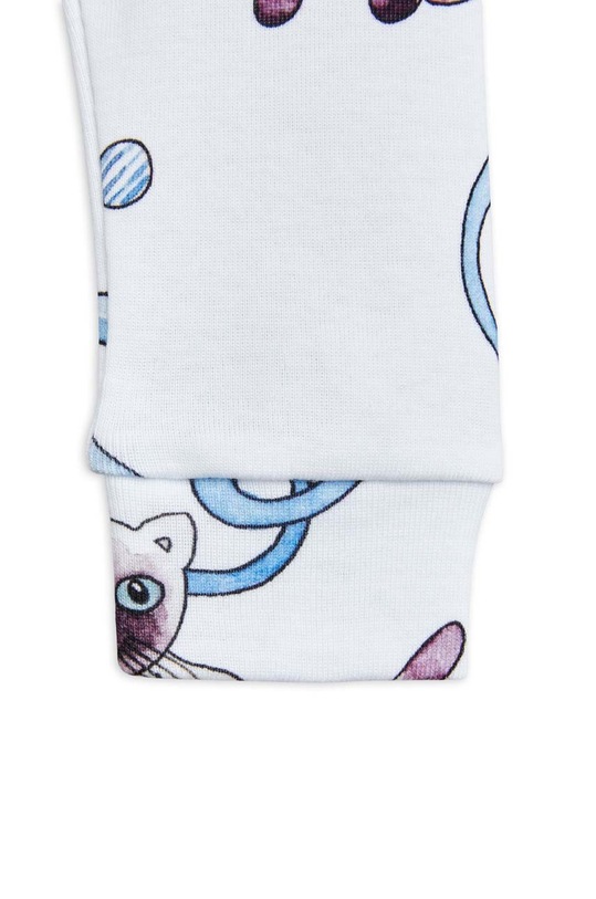 Chlapec Detské bavlnené nohavičky Mini Rodini 1100005050 biela