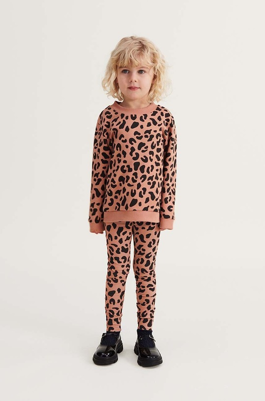 Liewood leggins copii tricotaj portocaliu LW17205