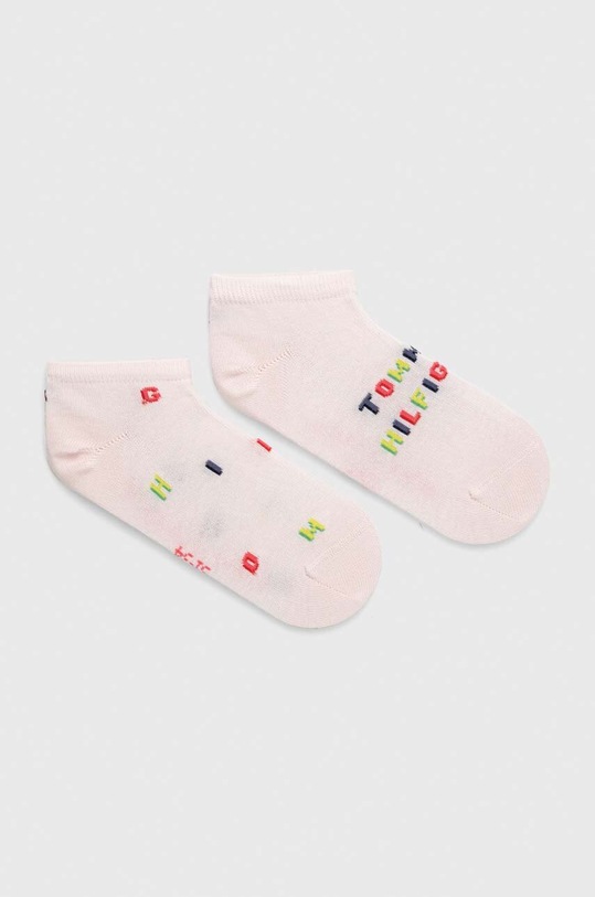 Tommy Hilfiger skarpetki dziecięce 2-pack skarpetki krótkie różowy 701222668
