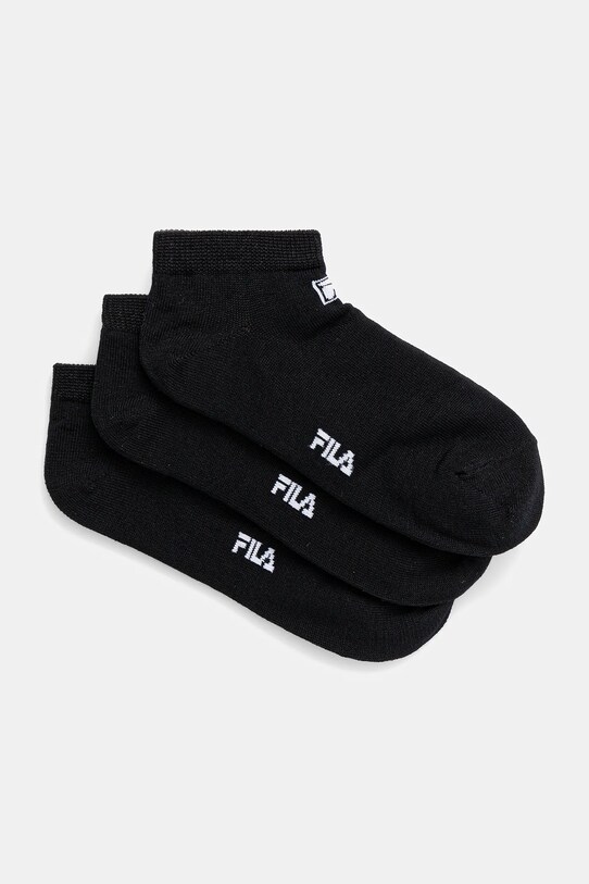 Fila gyerek zokni 3 db rövid zokni fekete F1049