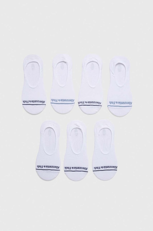 Abercrombie & Fitch skarpetki 7-pack skarpetki krótkie biały KI112.3088.100
