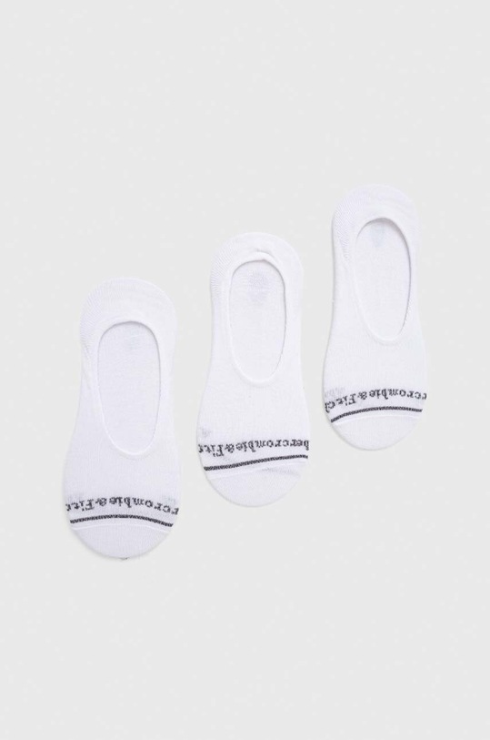 Ponožky Abercrombie & Fitch 3-pack krátké ponožky bílá KI112.3089.100
