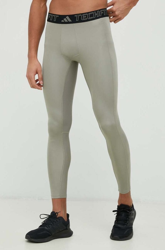 Κολάν προπόνησης adidas Performance Techfit με ελαστάν πράσινο IC2165