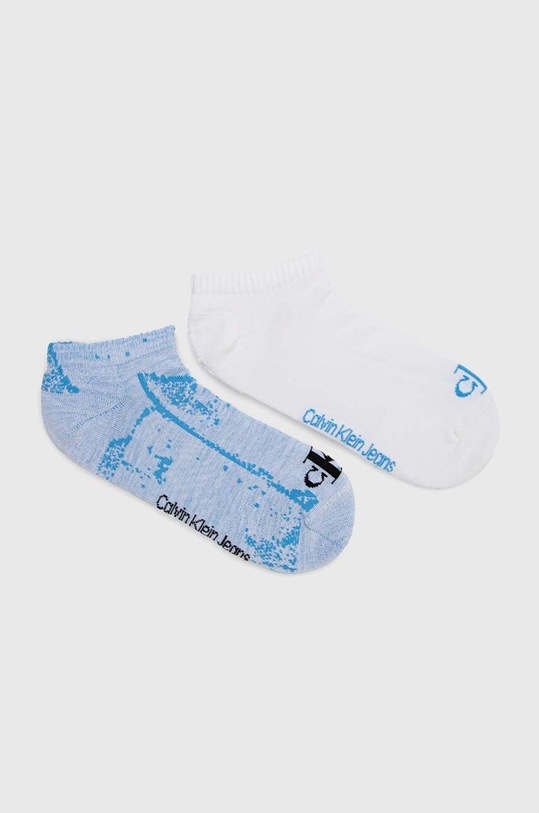 Calvin Klein skarpetki 2-pack skarpetki krótkie niebieski 701222879
