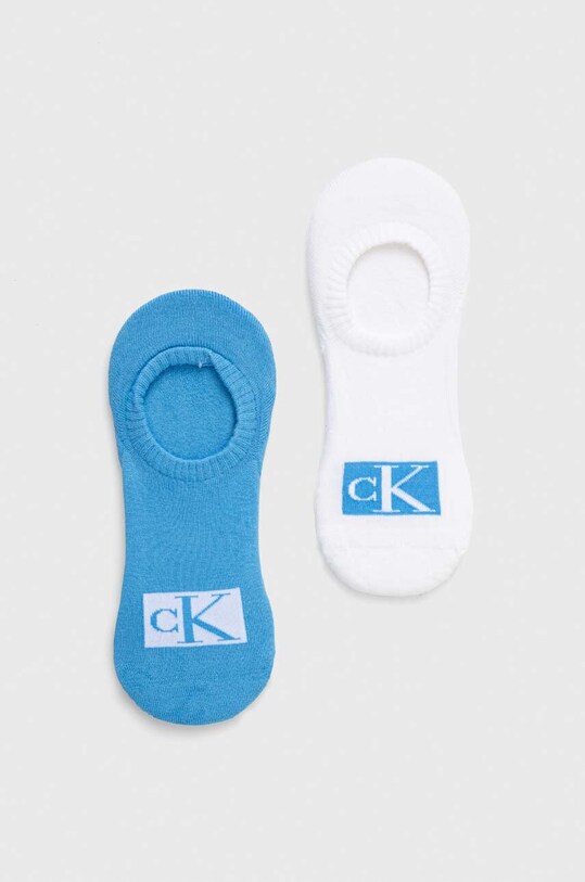Ponožky Calvin Klein 2-pack krátké ponožky modrá 701223261
