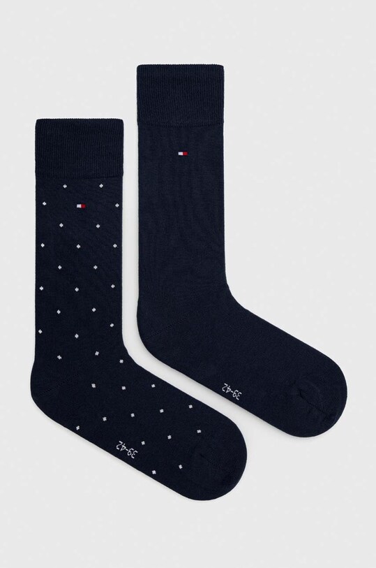 Tommy Hilfiger skarpetki 2-pack drobny wzór granatowy 701223927