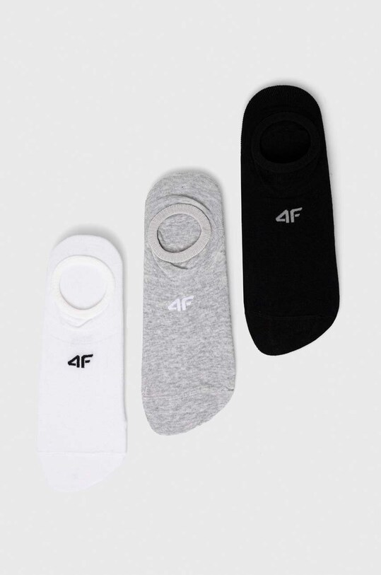 Κάλτσες 4F 3-pack μελανζέ γκρί 4FSS23USOCM148