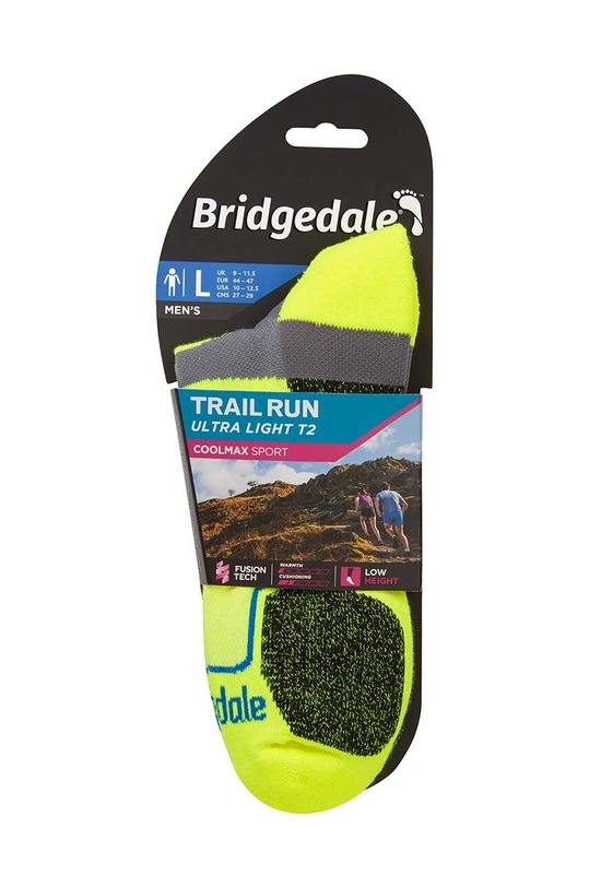 Одежда Носки Bridgedale Ultralight T2 Coolmax Low 710256 зелёный