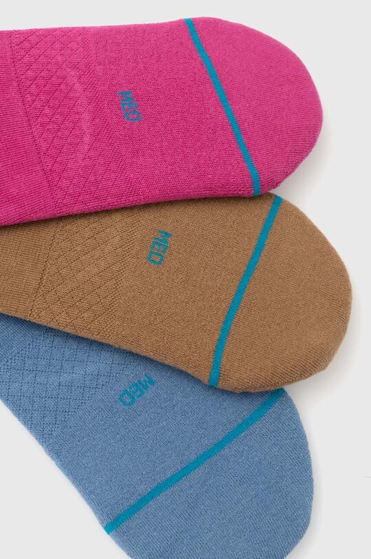 Stance sosete Icon No Show 3-pack A145A23ICO verde SS24