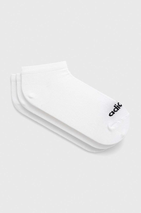 adidas șosete 3-pack Essentials sosete scurte alb HT3447