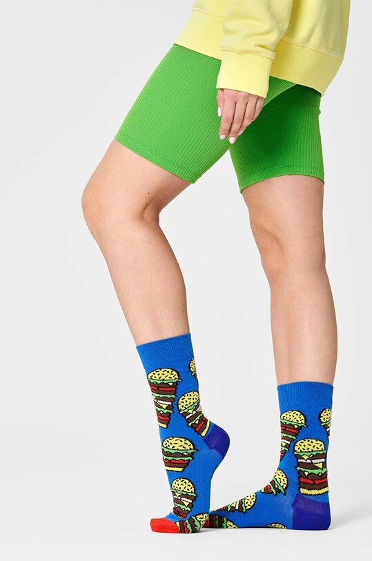 Odjeća Čarape Happy Socks Burger BUR01.6000 plava