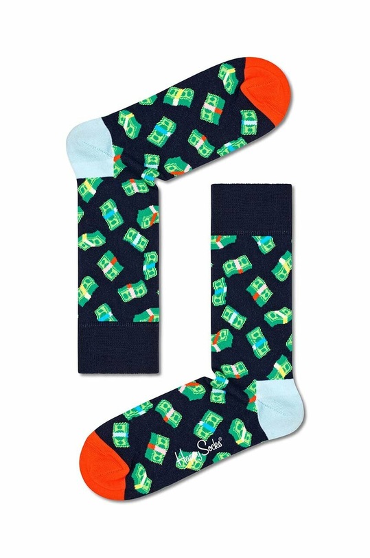 Happy Socks calzini Money Money calzini blu navy MNY01.6500
