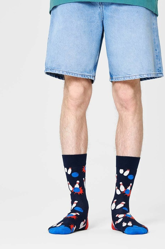 Odzież Happy Socks skarpetki Bowling BOL01.6500 granatowy