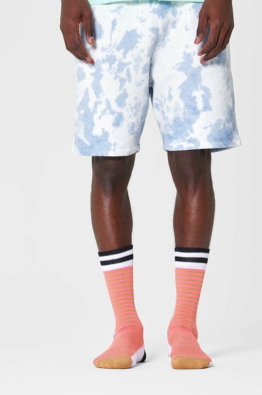 Ρούχα Κάλτσες Happy Socks Dark Pink Neon Stripe ATNST27.3500 ροζ