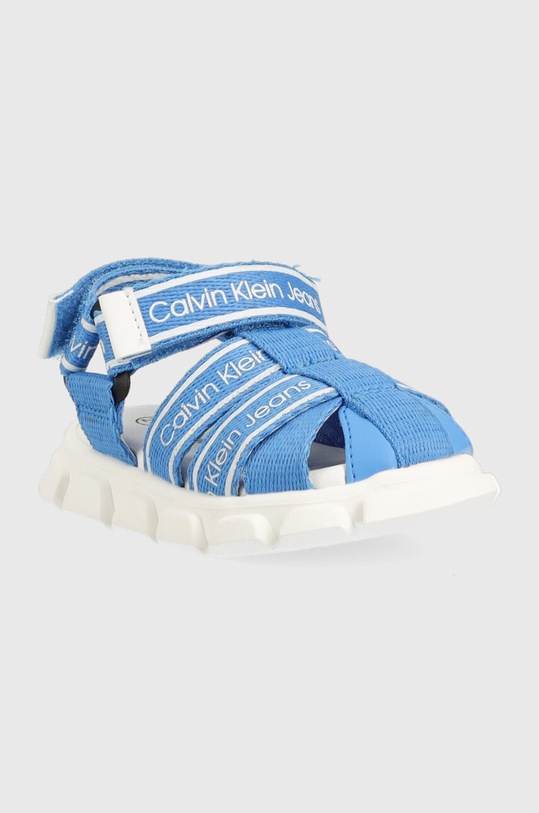 Calvin Klein Jeans sandały dziecięce V1B2.80608.20.23 niebieski SS23