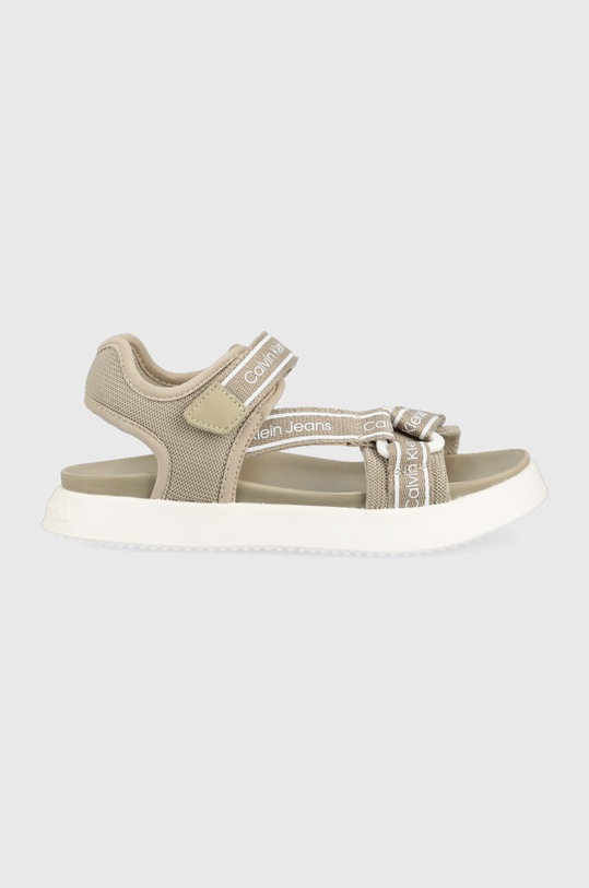 Calvin Klein Jeans sandały dziecięce syntetyczny beżowy V3B2.80619.30.34